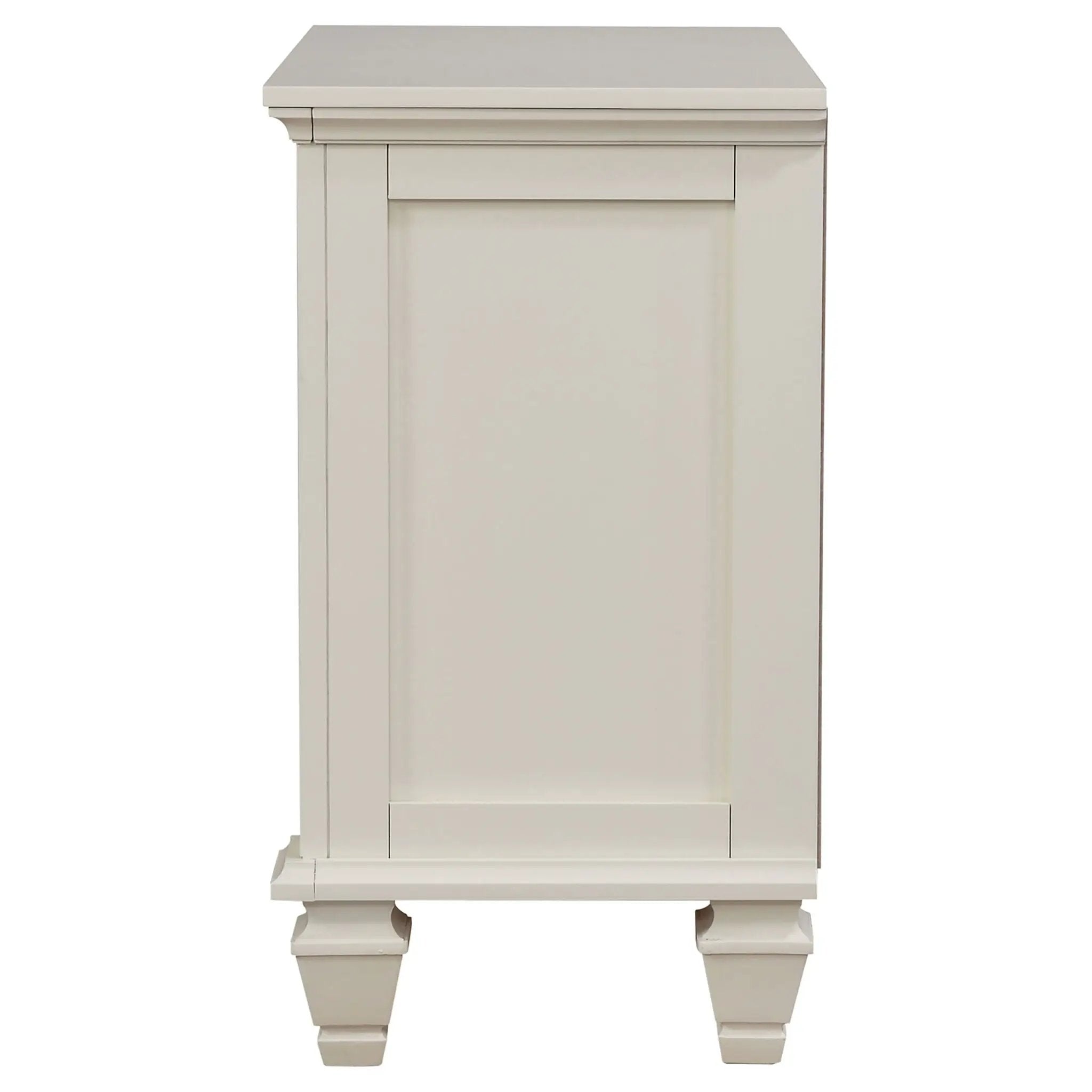 Sandy Beach 3-drawer Nightstand Cream White by Unique Piece Furniture