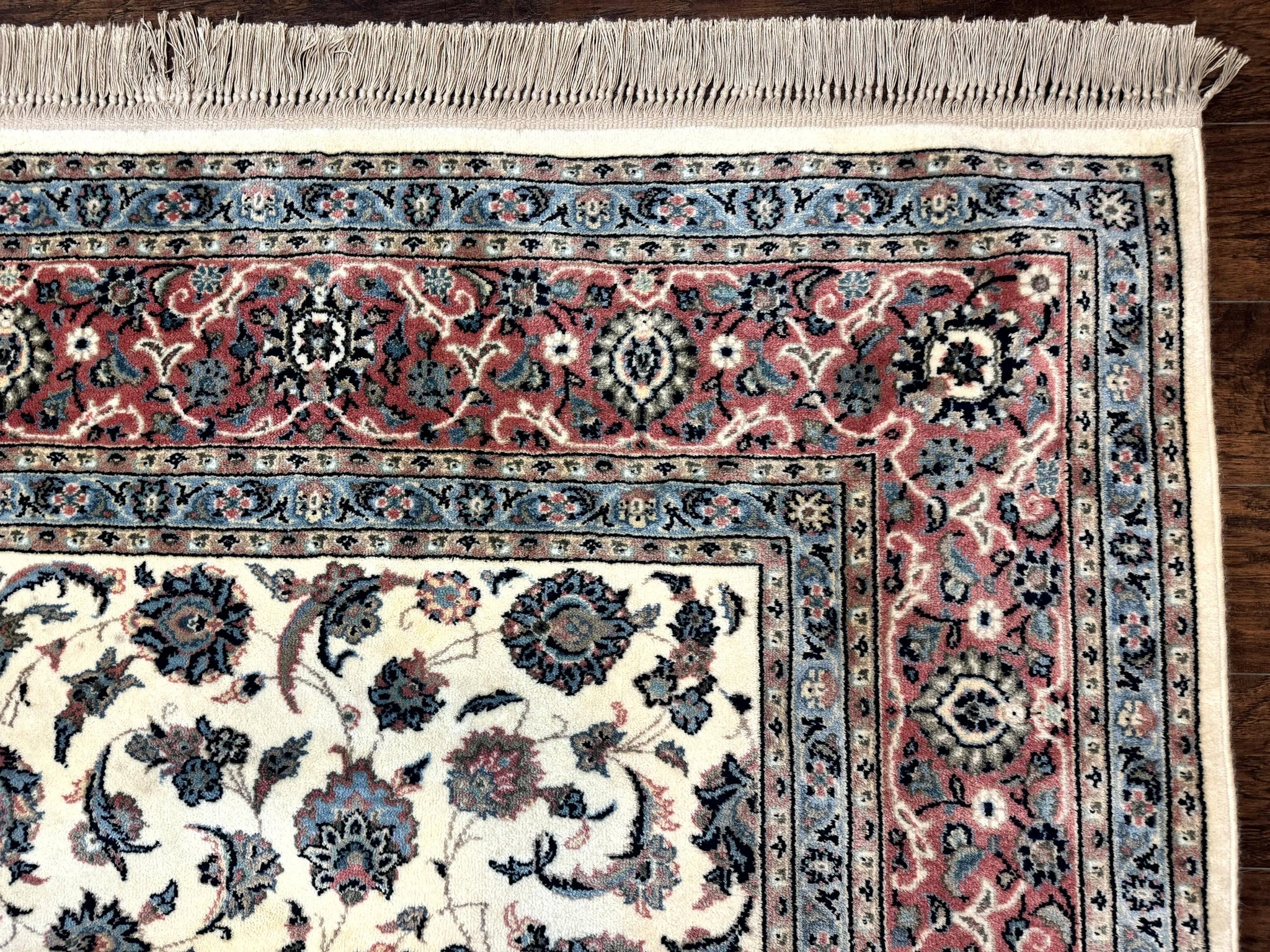 Karastan Rug 8.8 x 12, Ivory Rose Kashan #768, Wool Pile Karastan Carpet, Original 700 Series, Rare, Discontinued, Vintage by Jewel Rugs