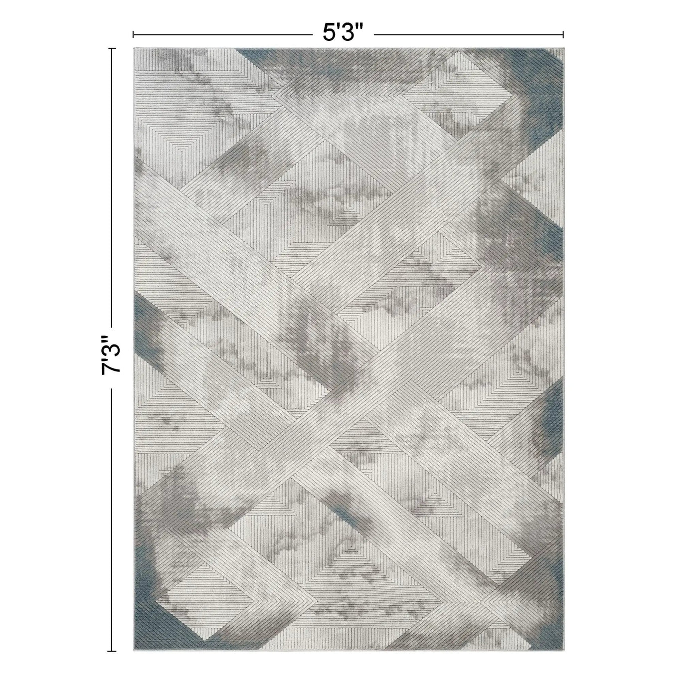 Geometrix - Contemporary Rug With 3D Effect by Unique Piece Furniture
