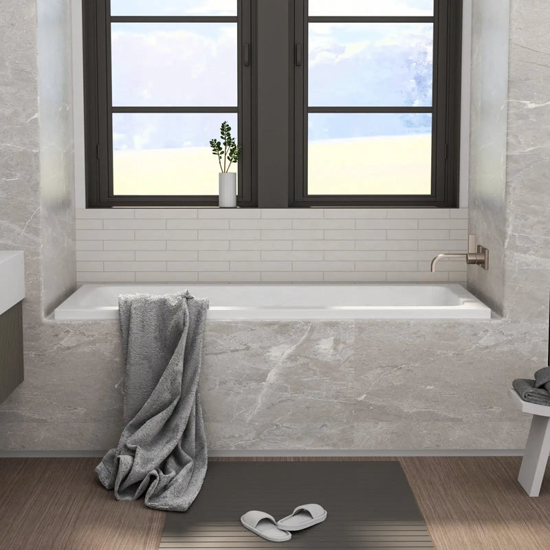 66-Inch Acrylic Built-In Soaking Tub - Glossy, photo 2 of 10