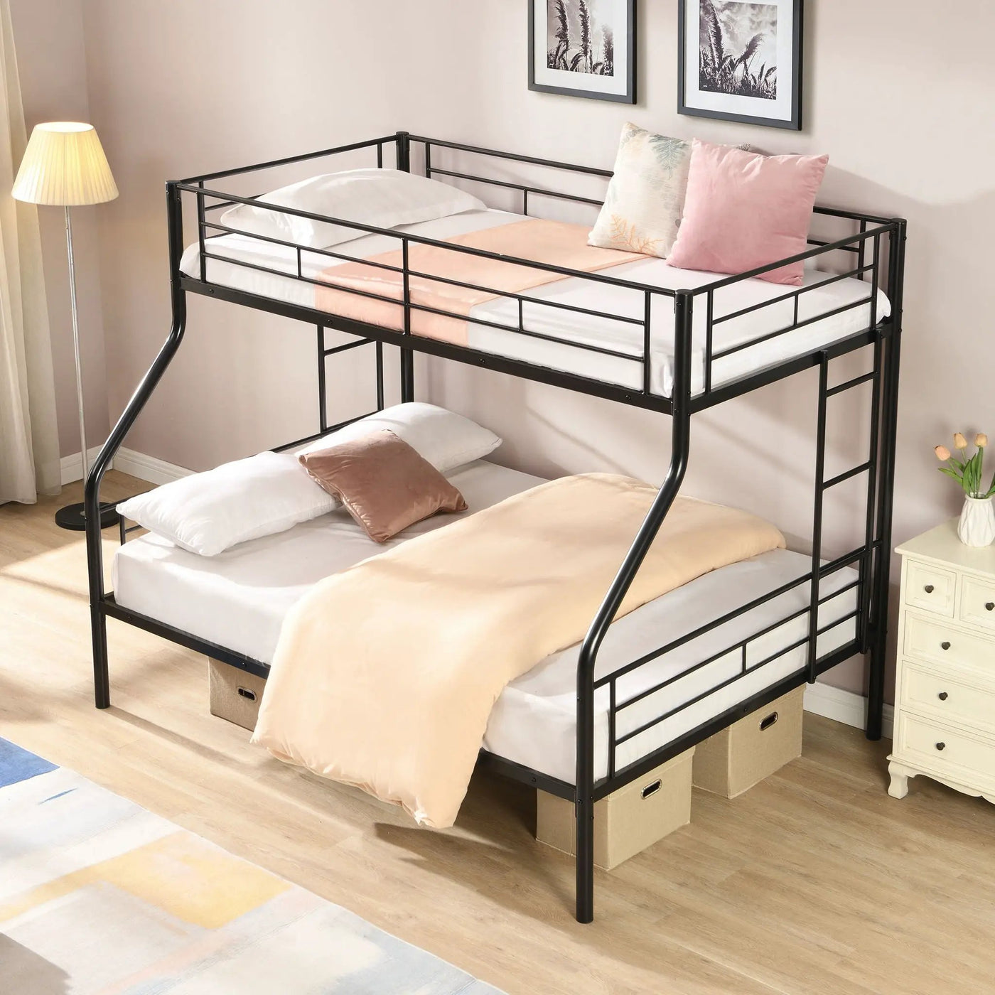 Modern Metal Bunk Bed by HouseOfZazla