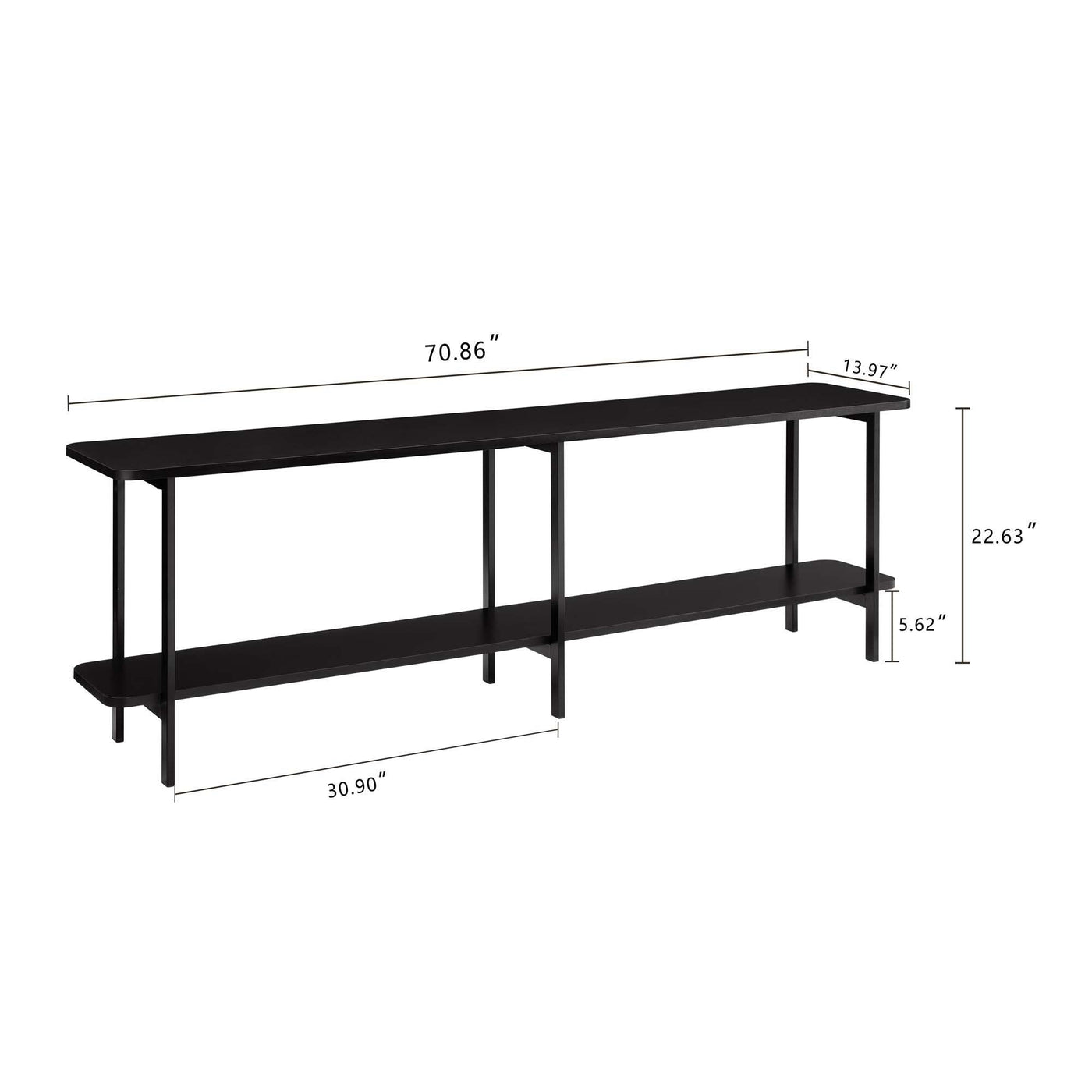 Celine - 2 Shelf Console Table by HouseOfZazla