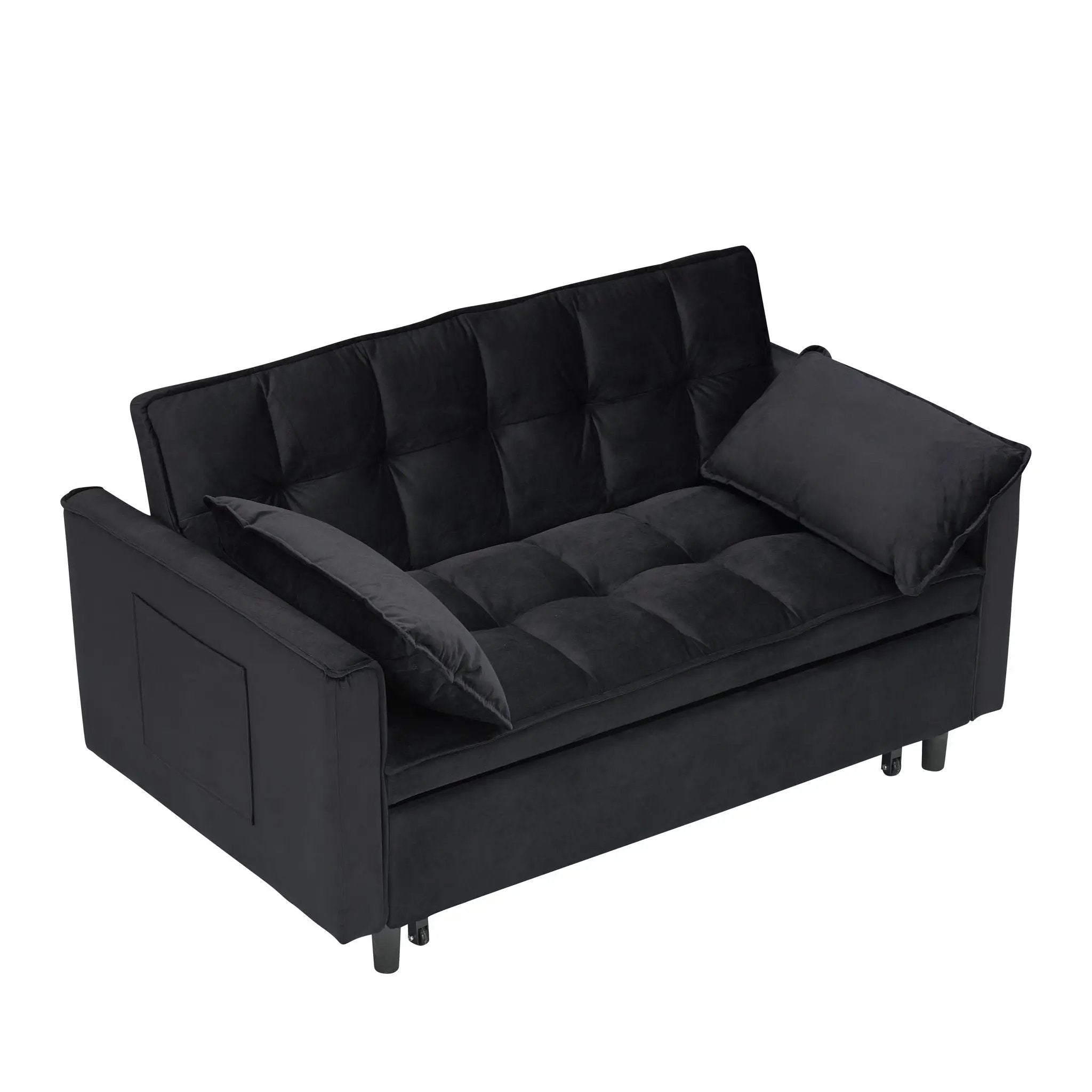 Sofa Bed With Pockets, 3 In 1 Convertible For Living Room by Unique Piece Furniture