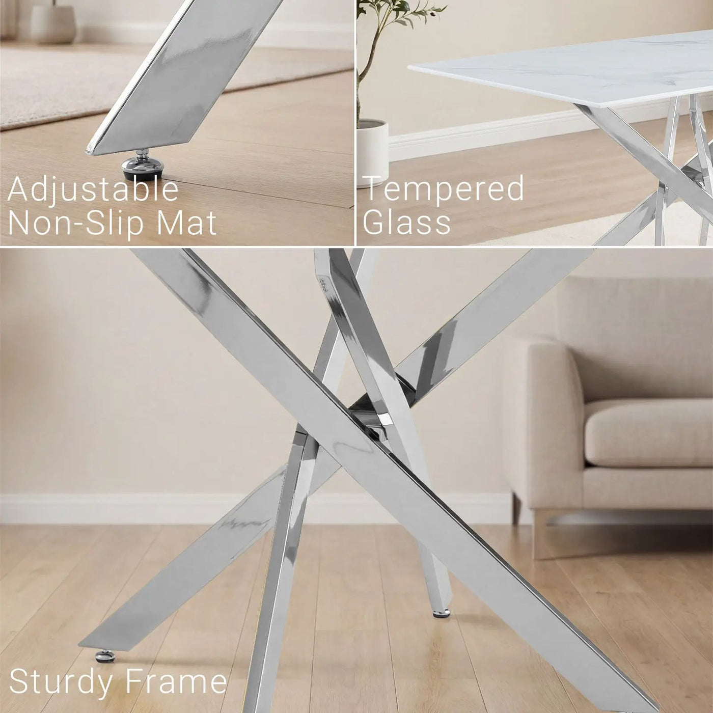 Modern Rectangular Table For Dining Room by HouseOfZazla