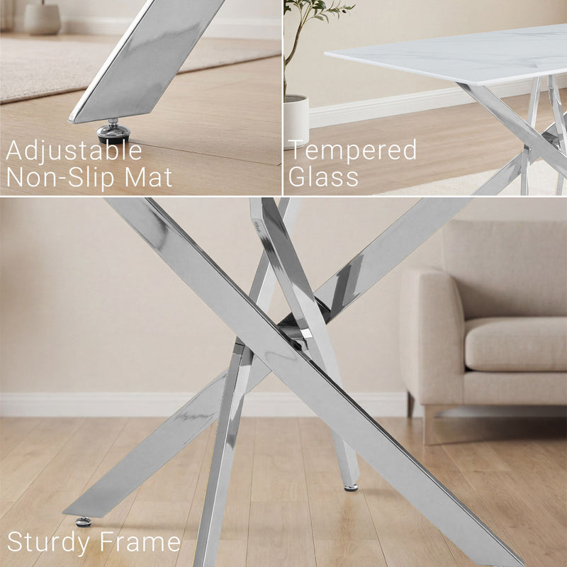 Modern Rectangular Table For Dining Room by HouseOfZazla