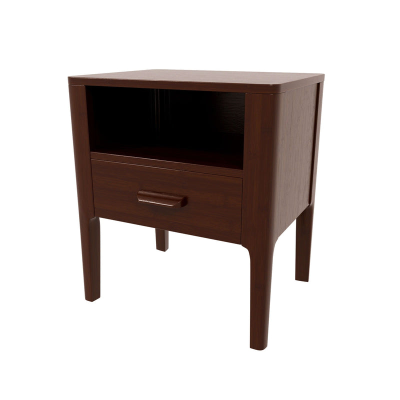 Modern Nightstand With Drawer And Open Shelf by HouseOfZazla