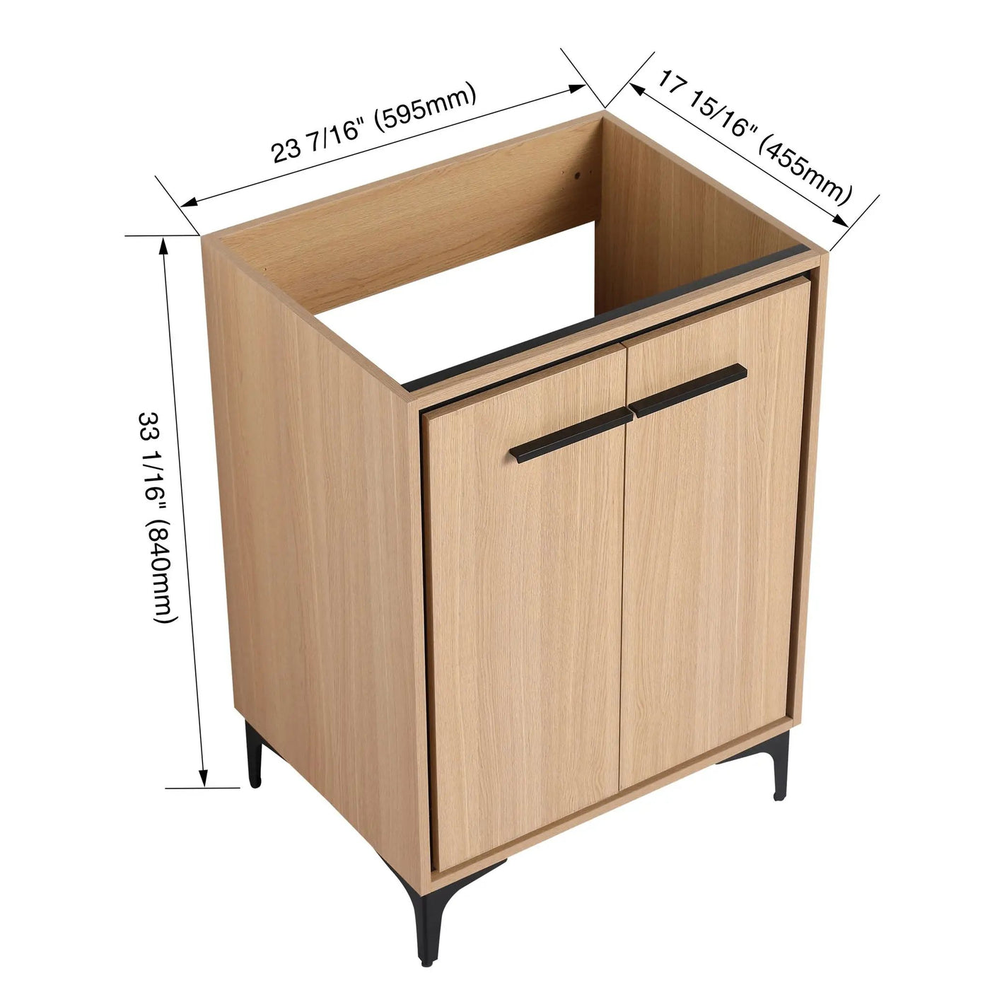 Modern Bathroom Vanity Cabinet With Soft Closing Doors by HouseOfZazla