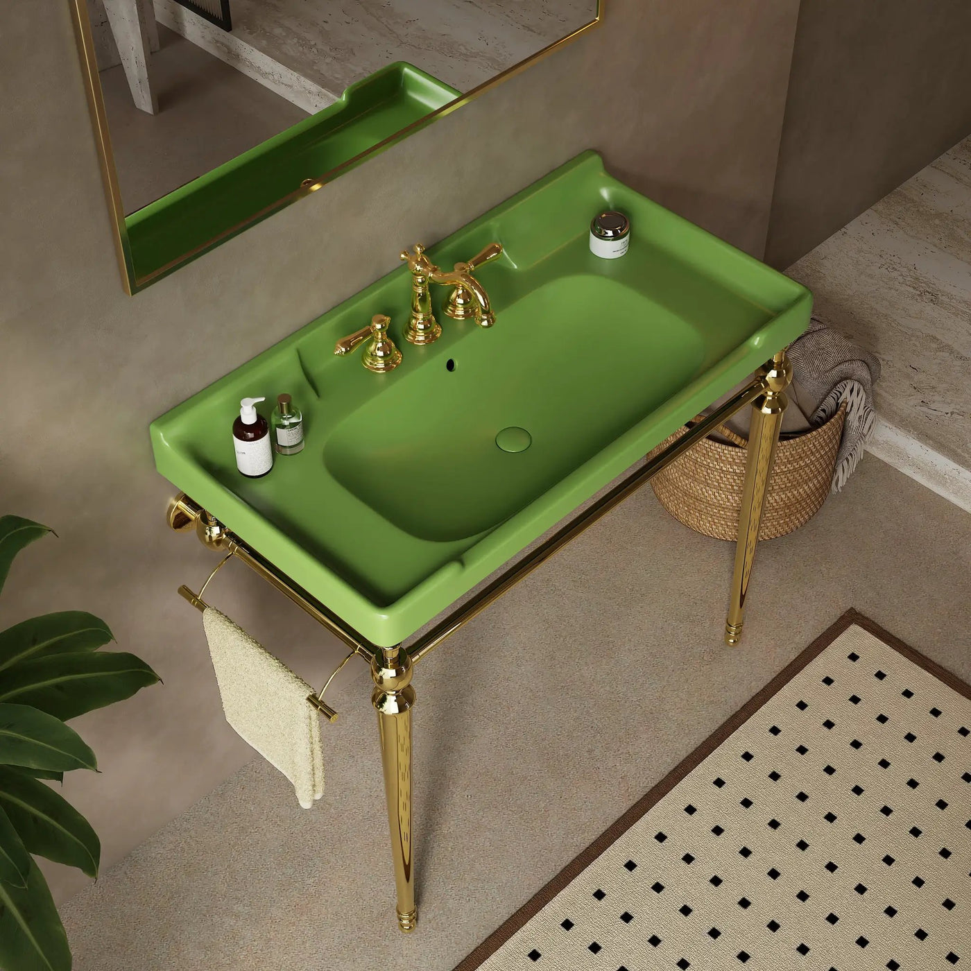 VICI 36" Bathroom Console Sink, Wall-Mounted by HouseOfZazla