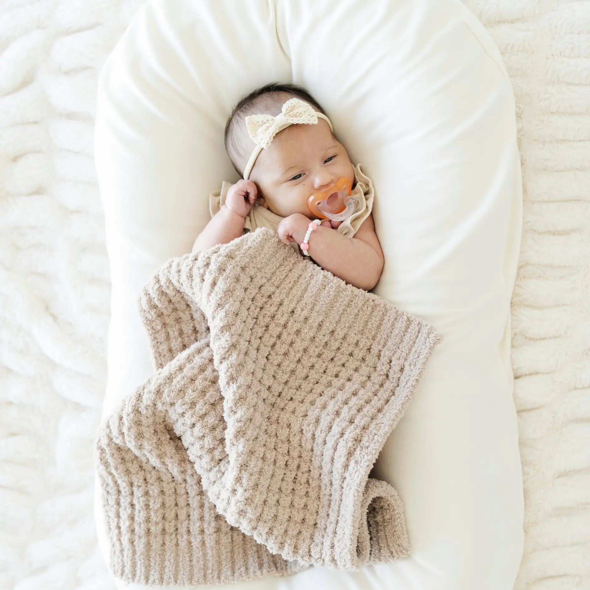 Waffle Knit Mini Blankets by HouseOfZazla