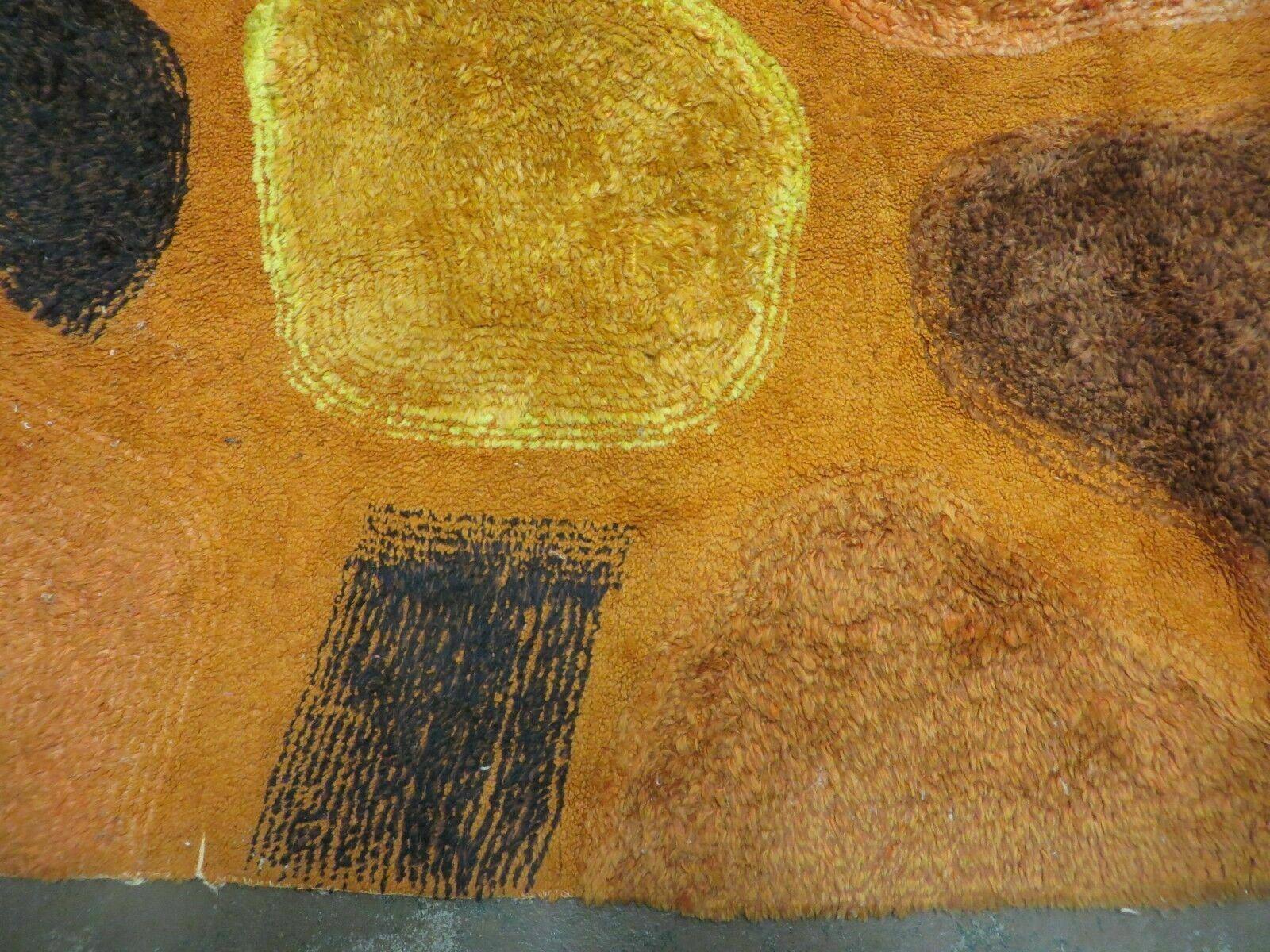 4' X 6' Modern Handmade Hooked Rug Wool Abstract Nice by Jewel Rugs