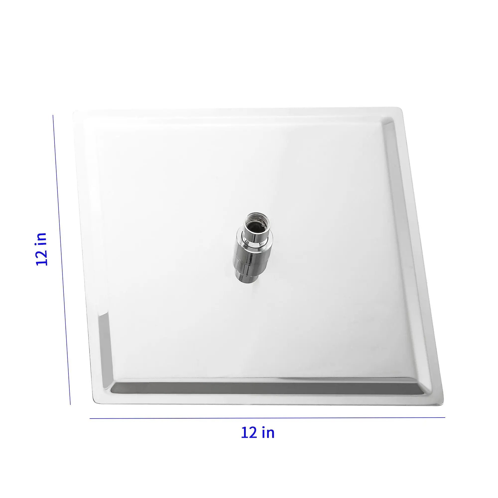 Ultra Thin Square Rainfall Shower Head Stainless Steel, Wall Or Ceiling Mount by HouseOfZazla