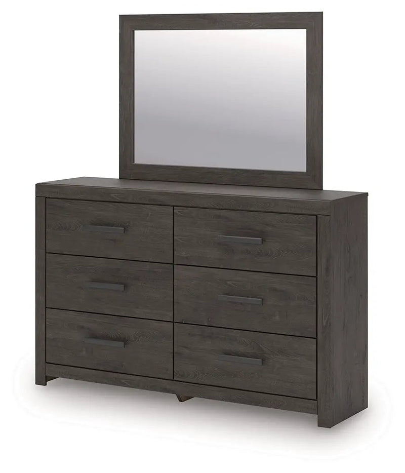 Prendonea - Dresser and Mirror - Charcoal by Unique Piece Furniture