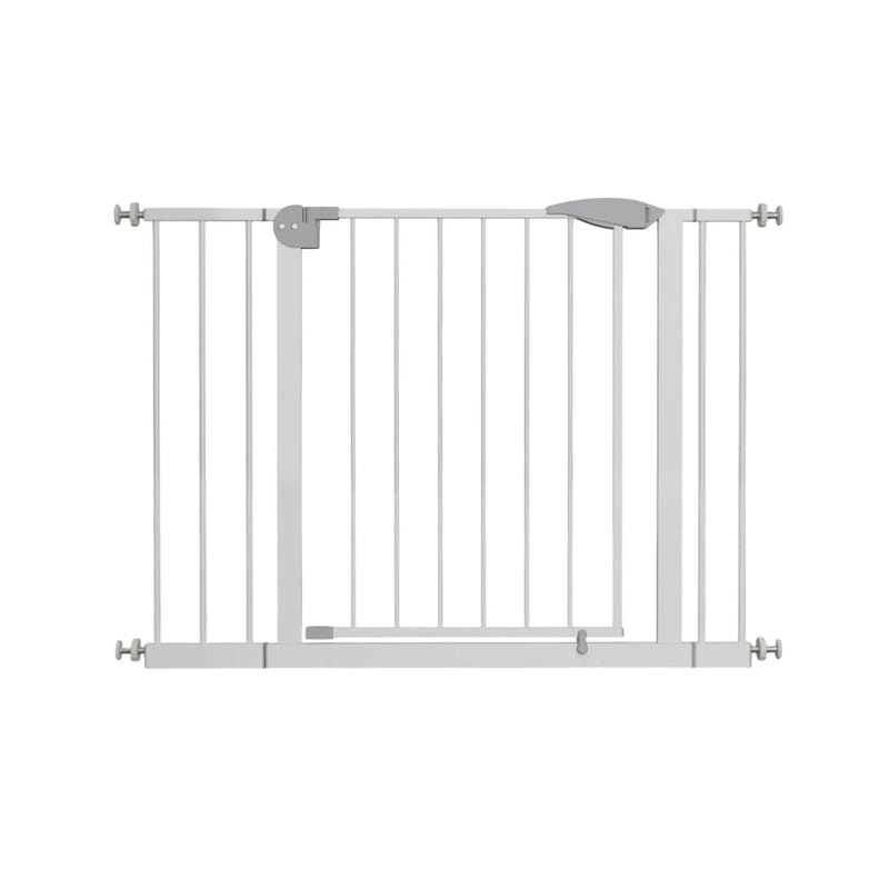 Pressure Mounted Baby Gate For Stairs - White by HouseOfZazla
