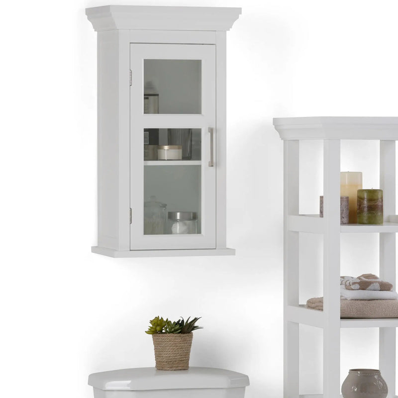Avington - Single Door Wall Cabinet - Pure White by HouseOfZazla