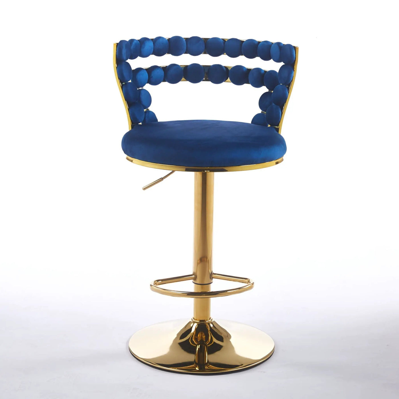 Modern Bar Chair With Iron Tube Legs, Soft Cushions And Comfortable Backrest (Set of 2) by HouseOfZazla