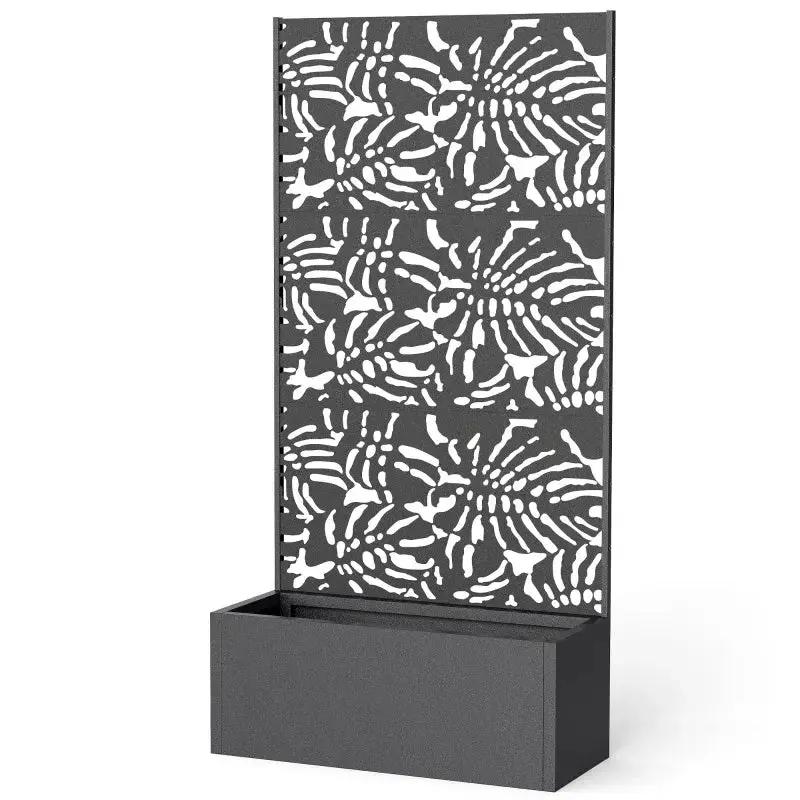Trellis Planter with Spacious Metal Box and Efficient Drainage by HouseOfZazla