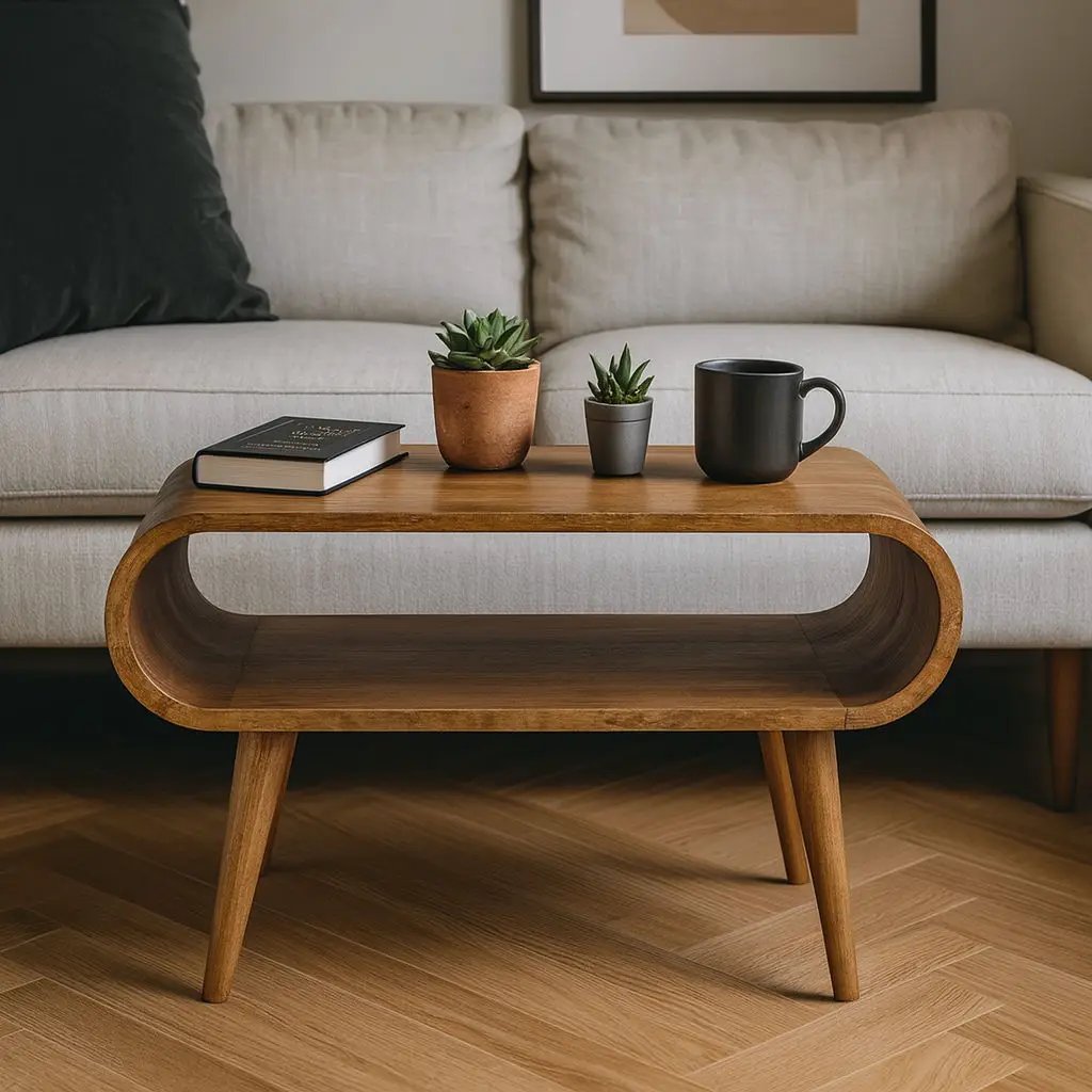 Solid Wood Open Coffee Table by HouseOfZazla