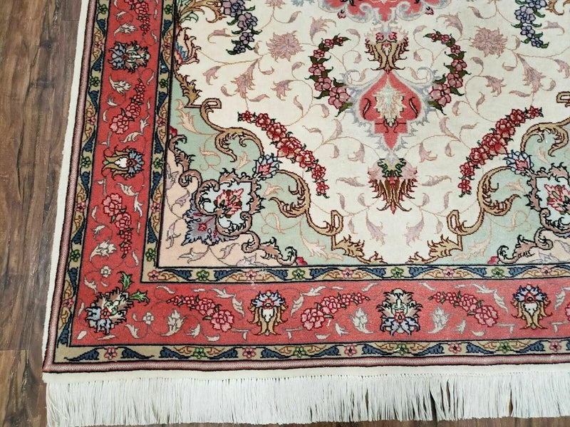 3' 4" X 5' Vintage Handmade Ultra Fine Floral Oriental Turkish Rug Carpet Wow by Jewel Rugs