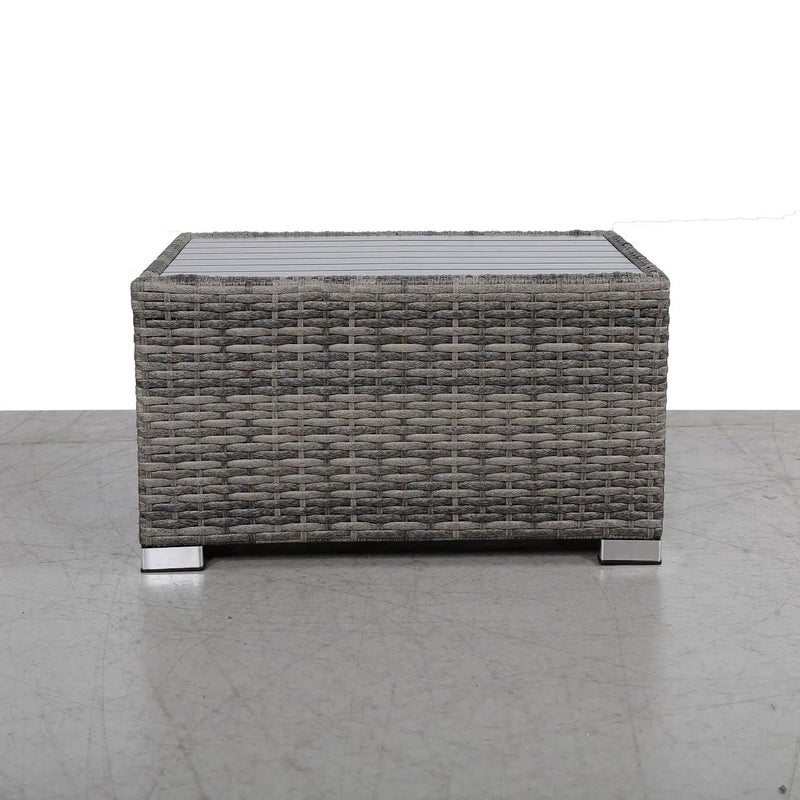 Chesterville - Slatted Side Table With Aluminum Top - Gray by Unique Piece Furniture