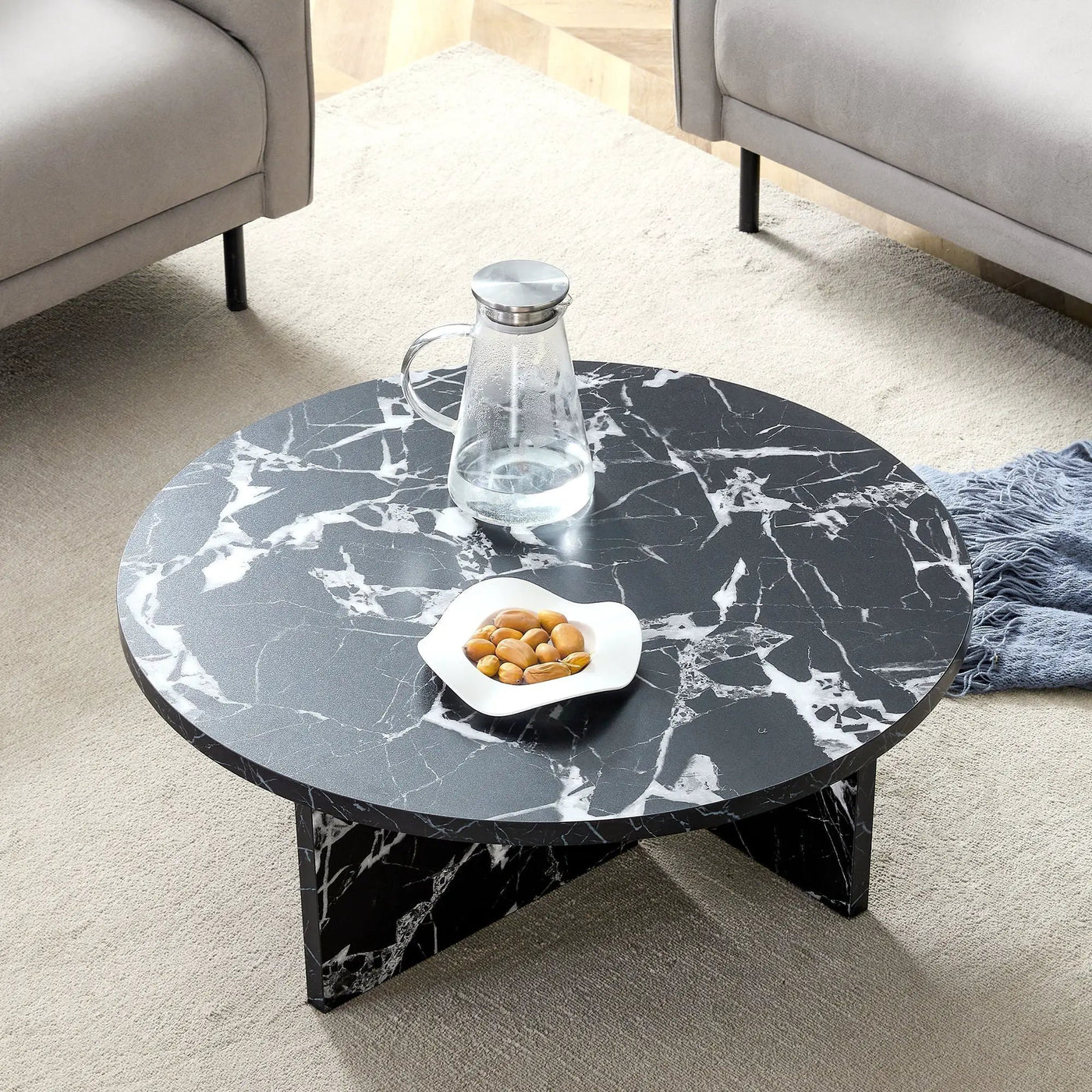 Versatile Round Coffee Table For Various Interior Styles by Unique Piece Furniture
