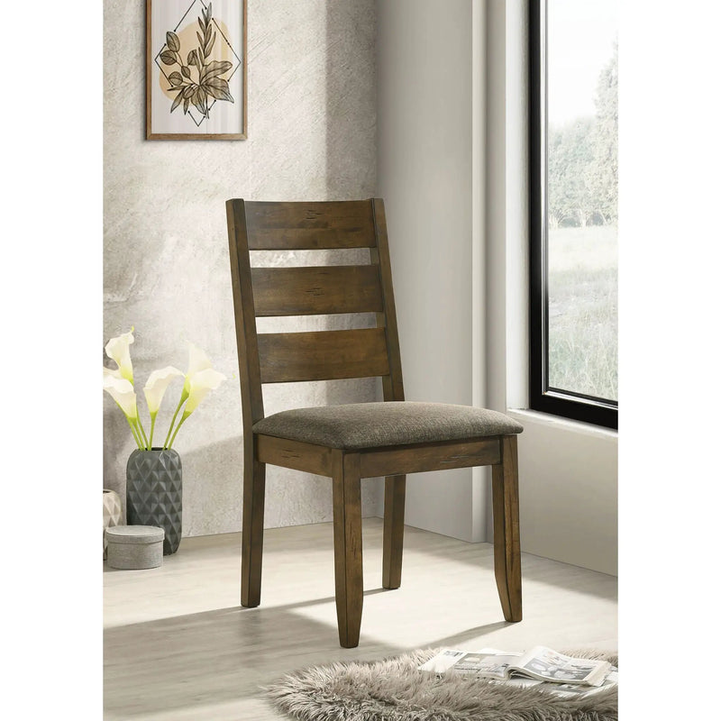 Ladderback Dining Chair (Set of 2) - Brown by HouseOfZazla