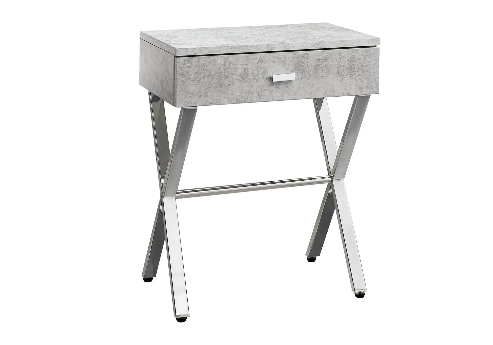 Accent Side X Table, Storage Drawer, Contemporary & Modern by Unique Piece Furniture