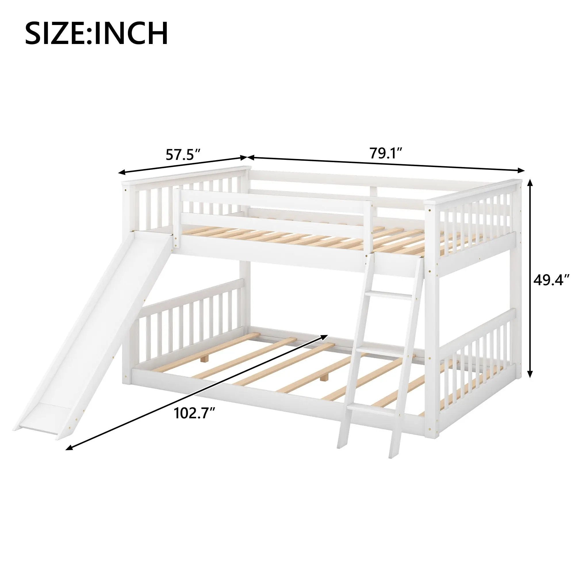 Bunk Bed & Convertible Slide And Ladder by HouseOfZazla