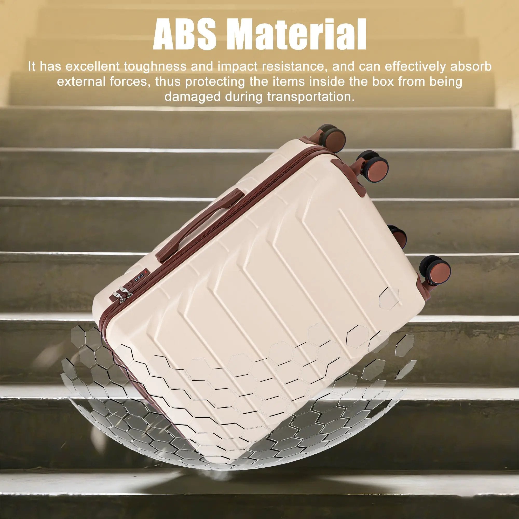 28 Inch ABS Hard Shell Large Travel Checked Luggage by HouseOfZazla