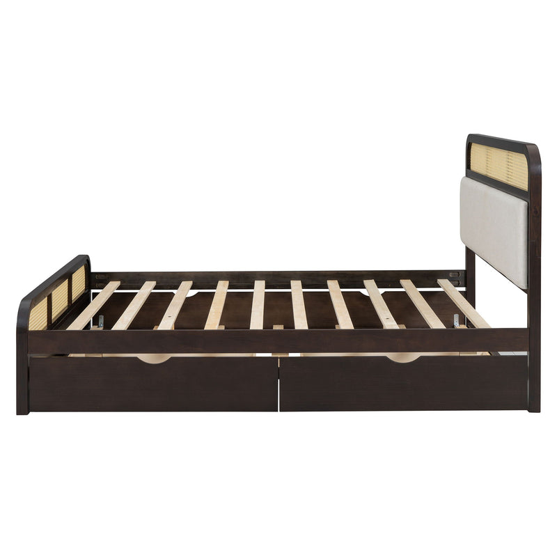 Platform Bed With Trundle And 2 Drawers by HouseOfZazla