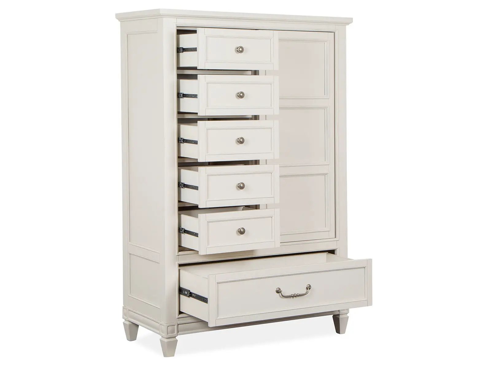 Willowbrook - Door Chest - Egg Shell White With Slight Rub Through by Unique Piece Furniture