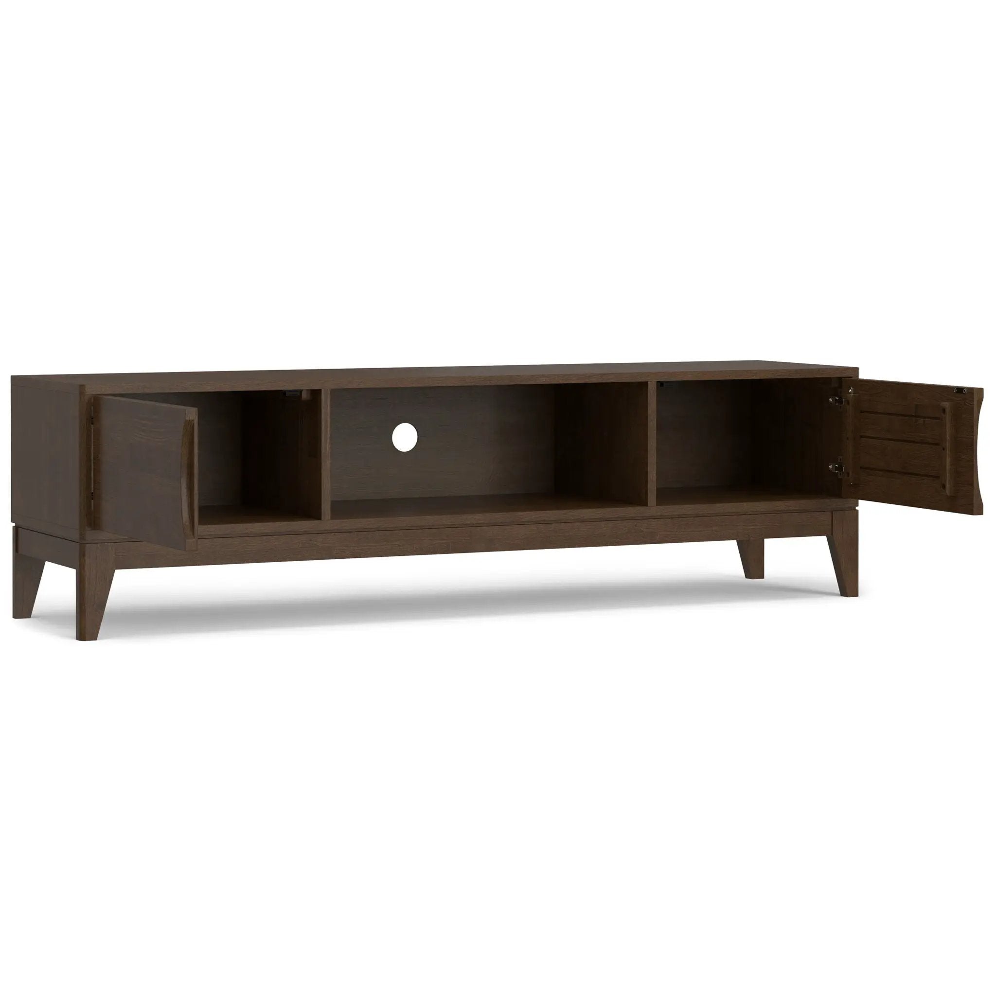 Harper - Low TV Media Stand - Walnut Brown by HouseOfZazla