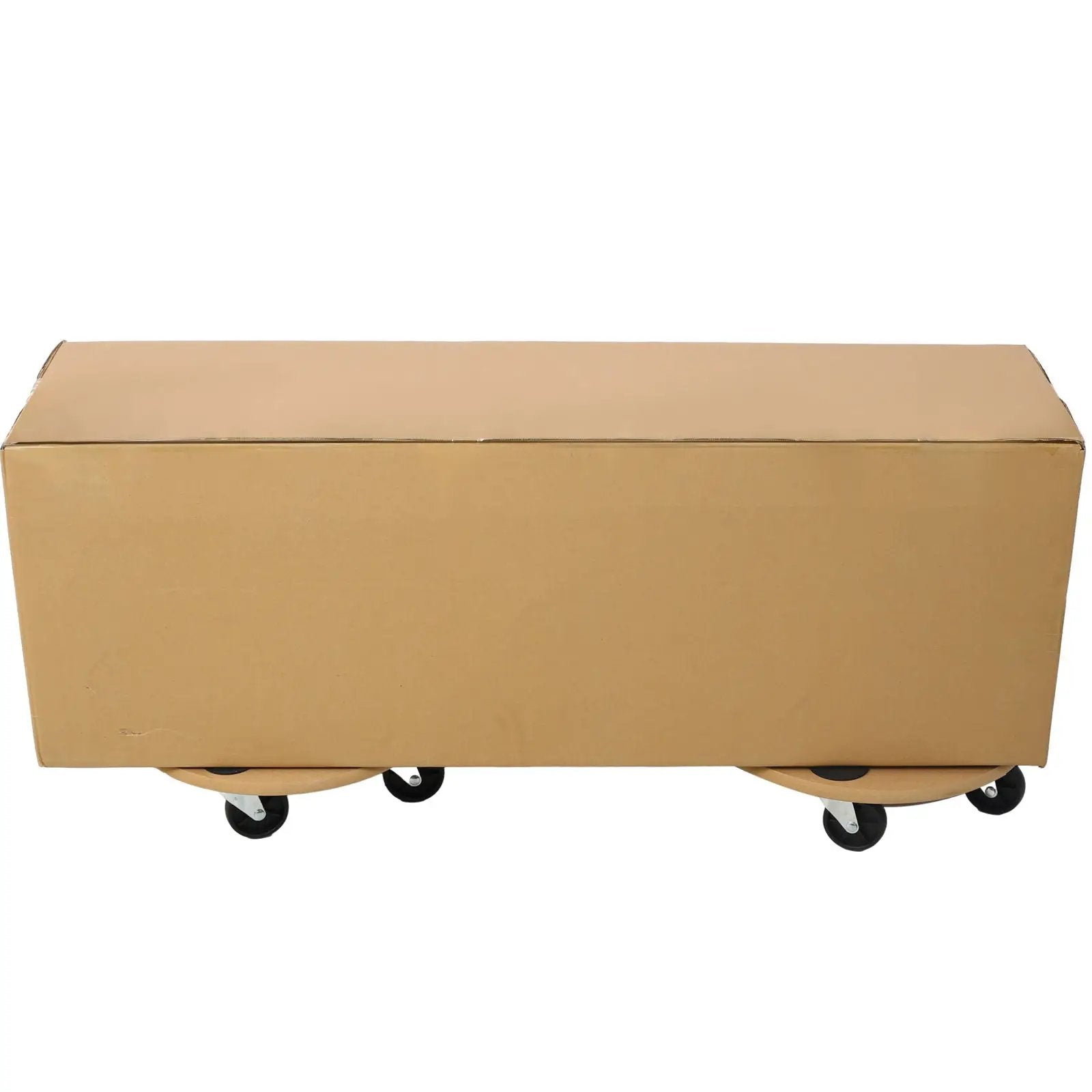 Furniture Moving Dolly, Heavy Duty Wood Rolling Mover With Wheels For Piano Couch Fridge Heavy Items, Securely Holds 500 Lbs (2 Piece Round Platform) - Natural by HouseOfZazla