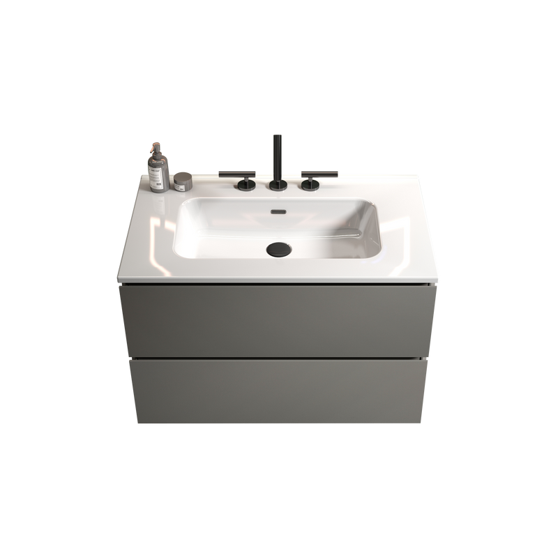 TIA 30" Wall Mount Space Grey Bathroom Vanity by HouseOfZazla