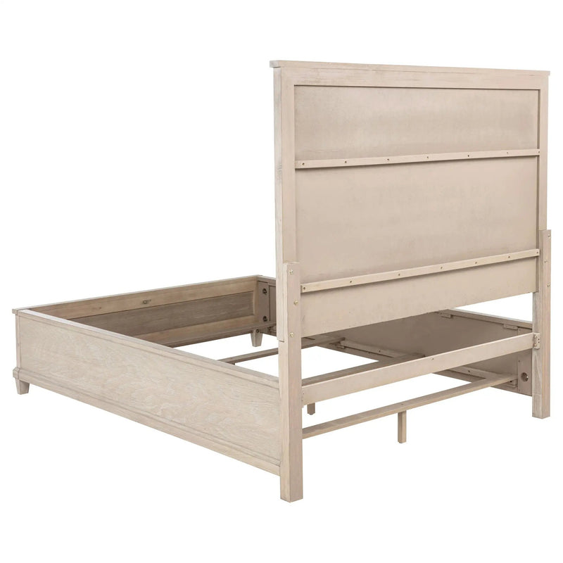 Pembroke 66-inch Queen Panel Bed Washed Oak by Unique Piece Furniture