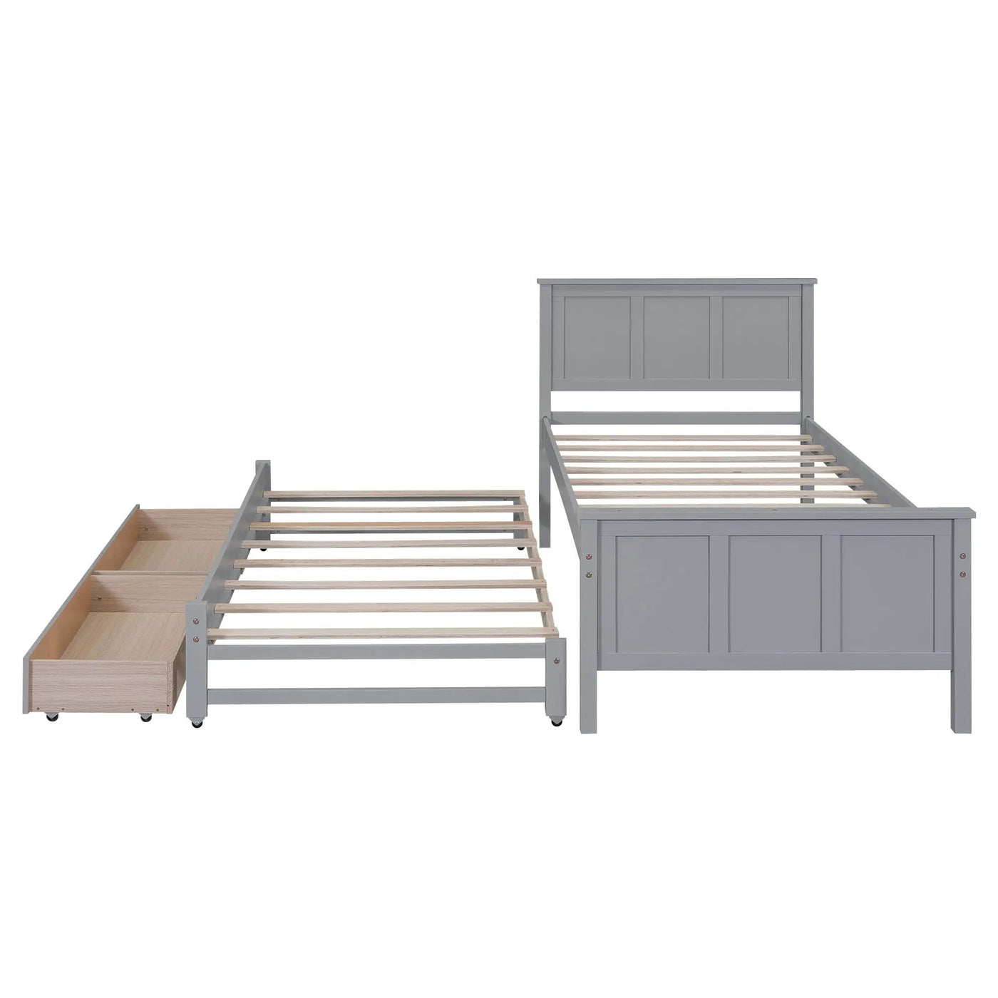 Platform Bed With Trundle And Drawers by HouseOfZazla