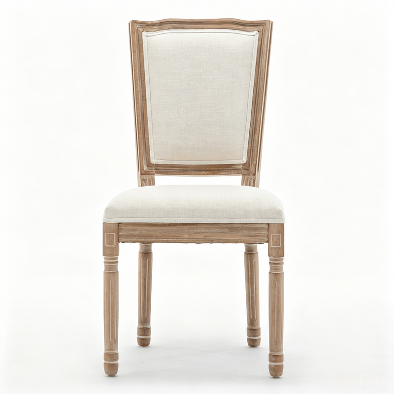 Farmhouse Solid Wood Frame Dining Chairs with Cushioned by HouseOfZazla