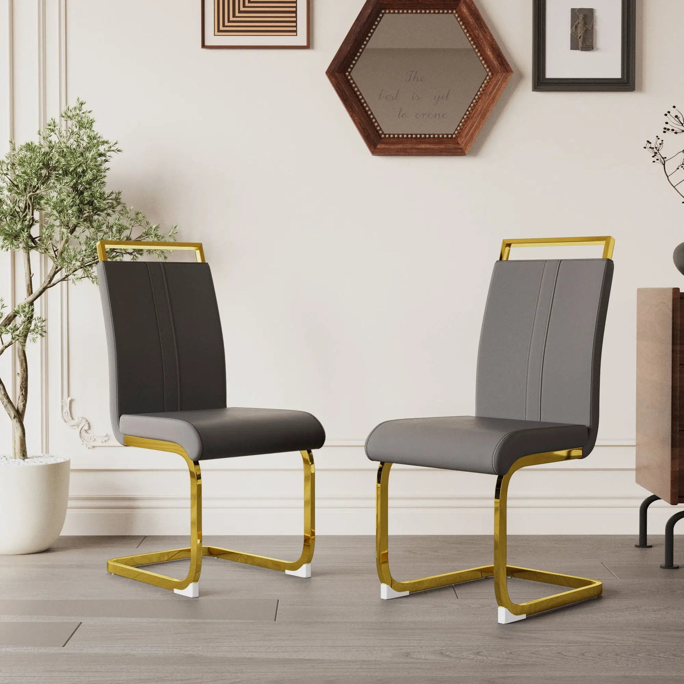 Side Dining Room Chair, Padded Seat High Back by HouseOfZazla