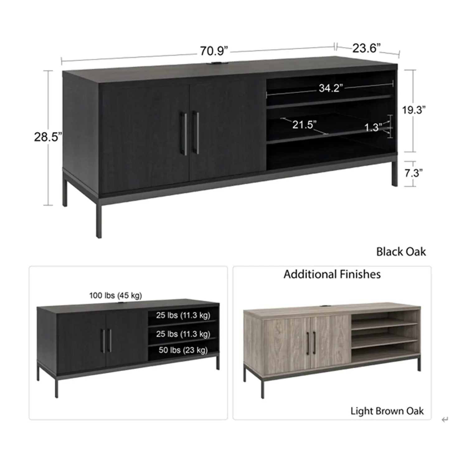Parkside - Credenza - Light Oak by Unique Piece Furniture
