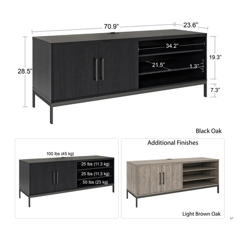 Parkside - Credenza - Light Oak by Unique Piece Furniture