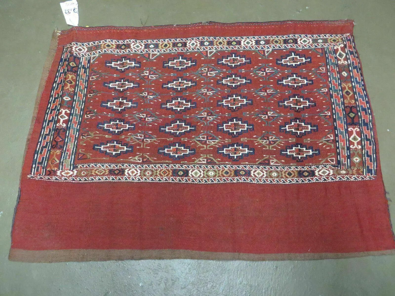 45" X 32" Antique Handmade Bokhara Turkoman Yomud Chuval Wool Rug Soumak NICE by Jewel Rugs