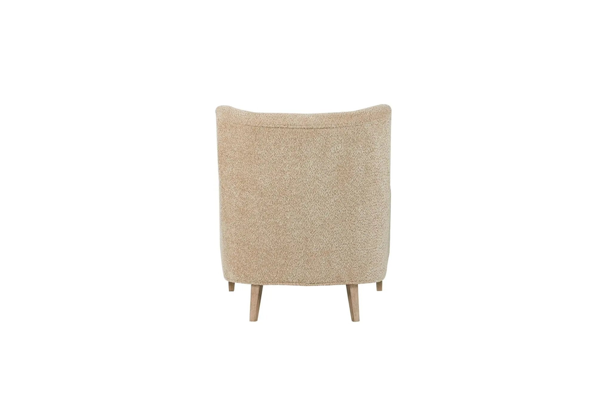 Hi Back Accent Chair - Light Brown by Unique Piece Furniture