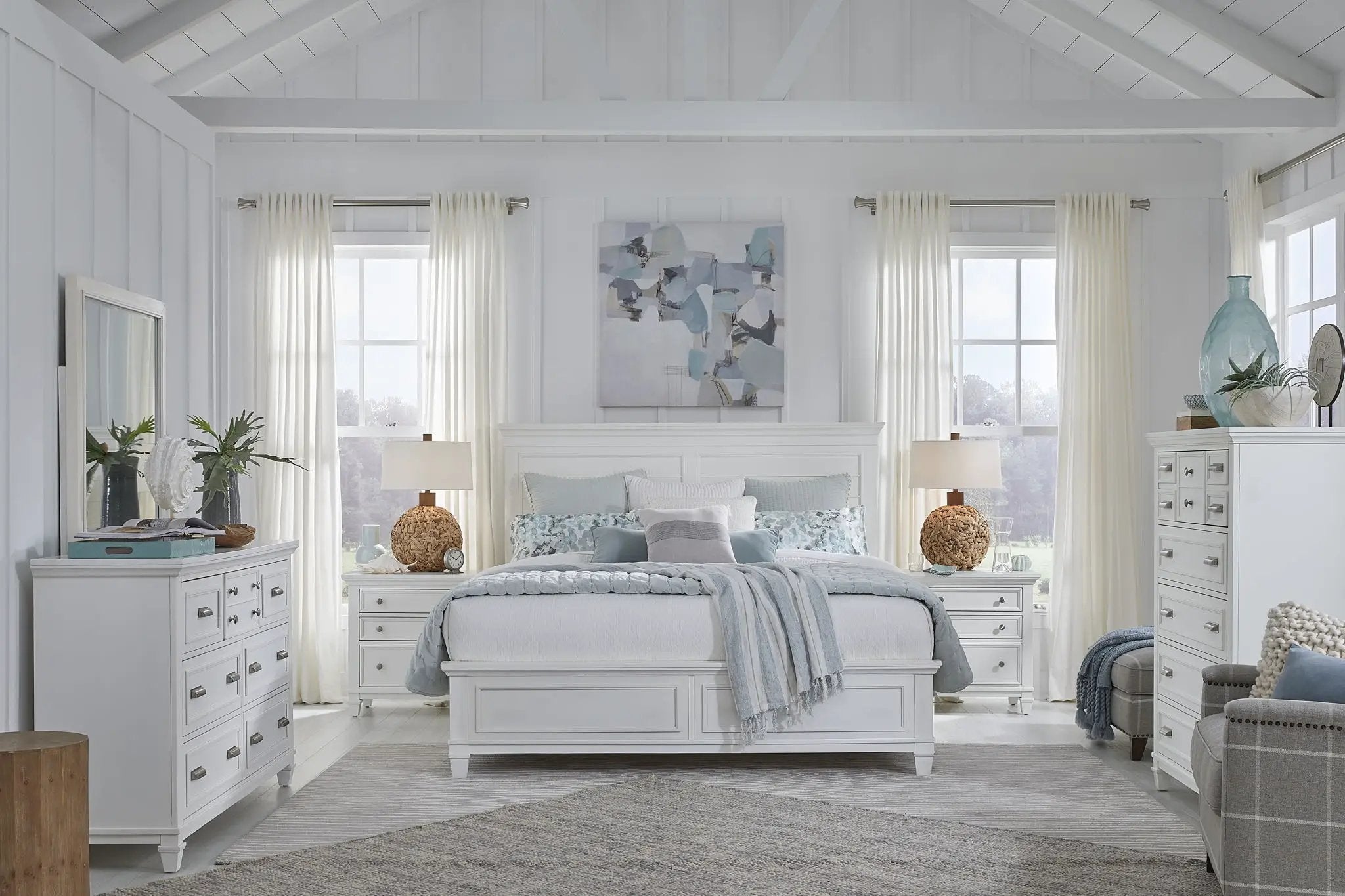 Charleston - Complete Panel Bed by Unique Piece Furniture
