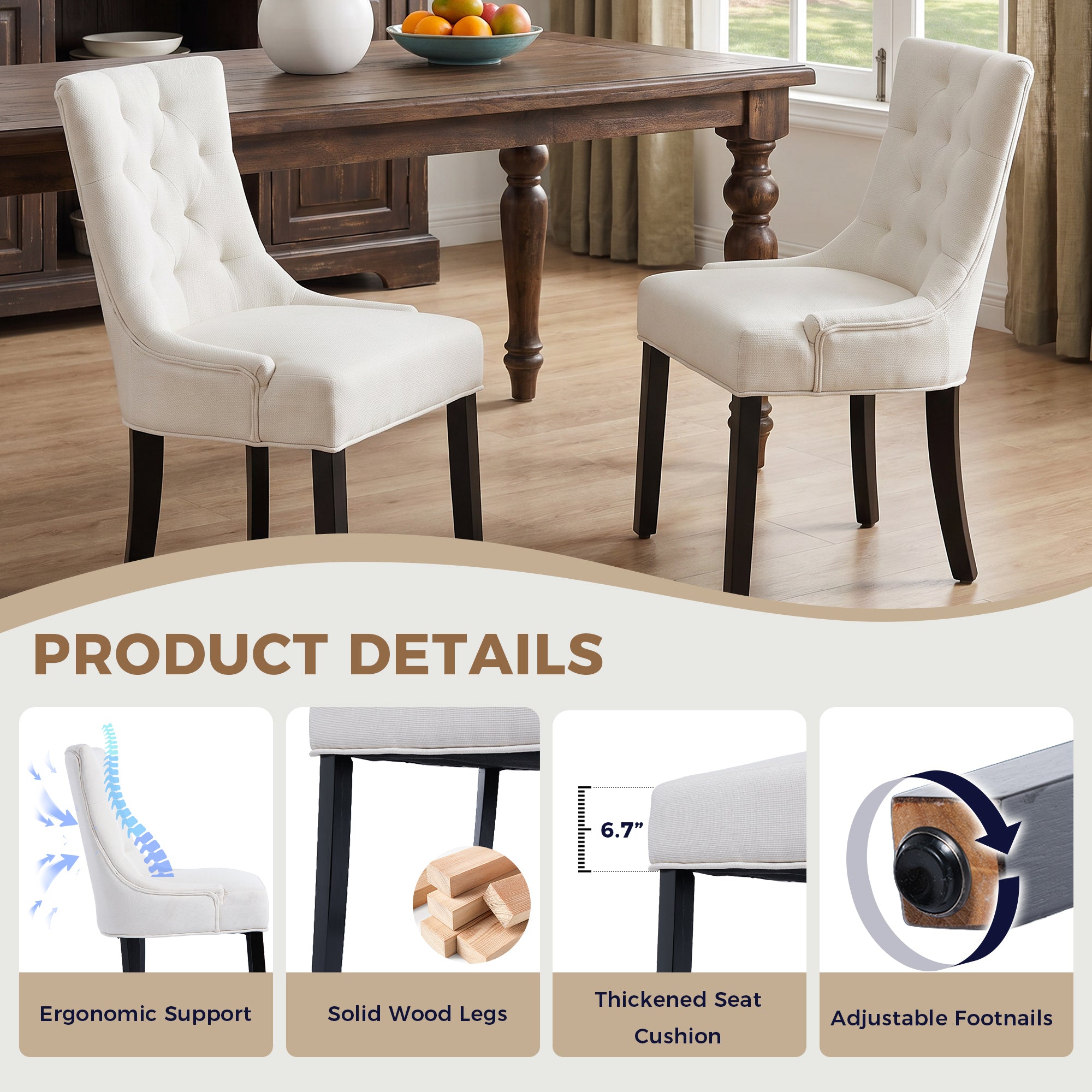 Modern Tufted Dining Chair by HouseOfZazla