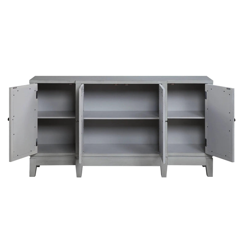 Magdi Console Cabinet - Antique Gray by HouseOfZazla