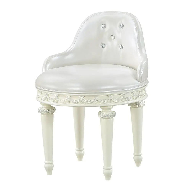 Dorothy - Vanity Chair With Swivel - Ivory by Unique Piece Furniture