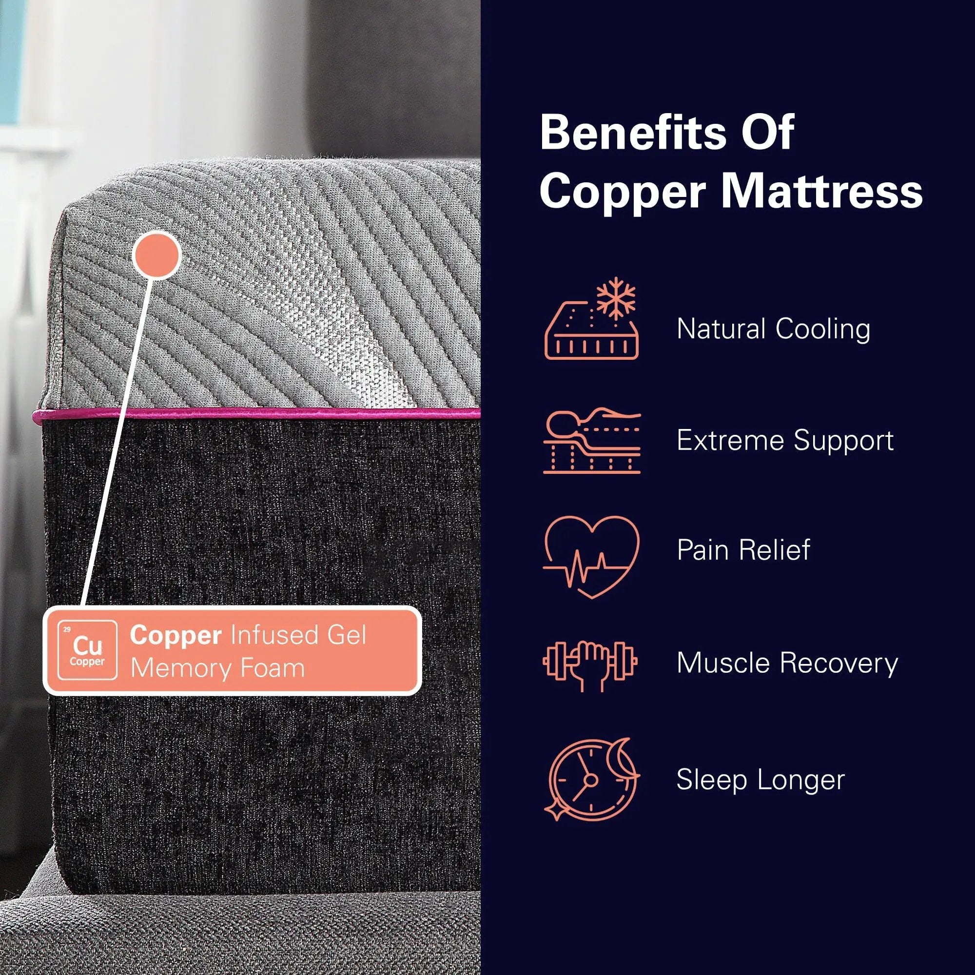 11" Renew Cooling GelCare Memory Foam Mattress by Unique Piece Furniture