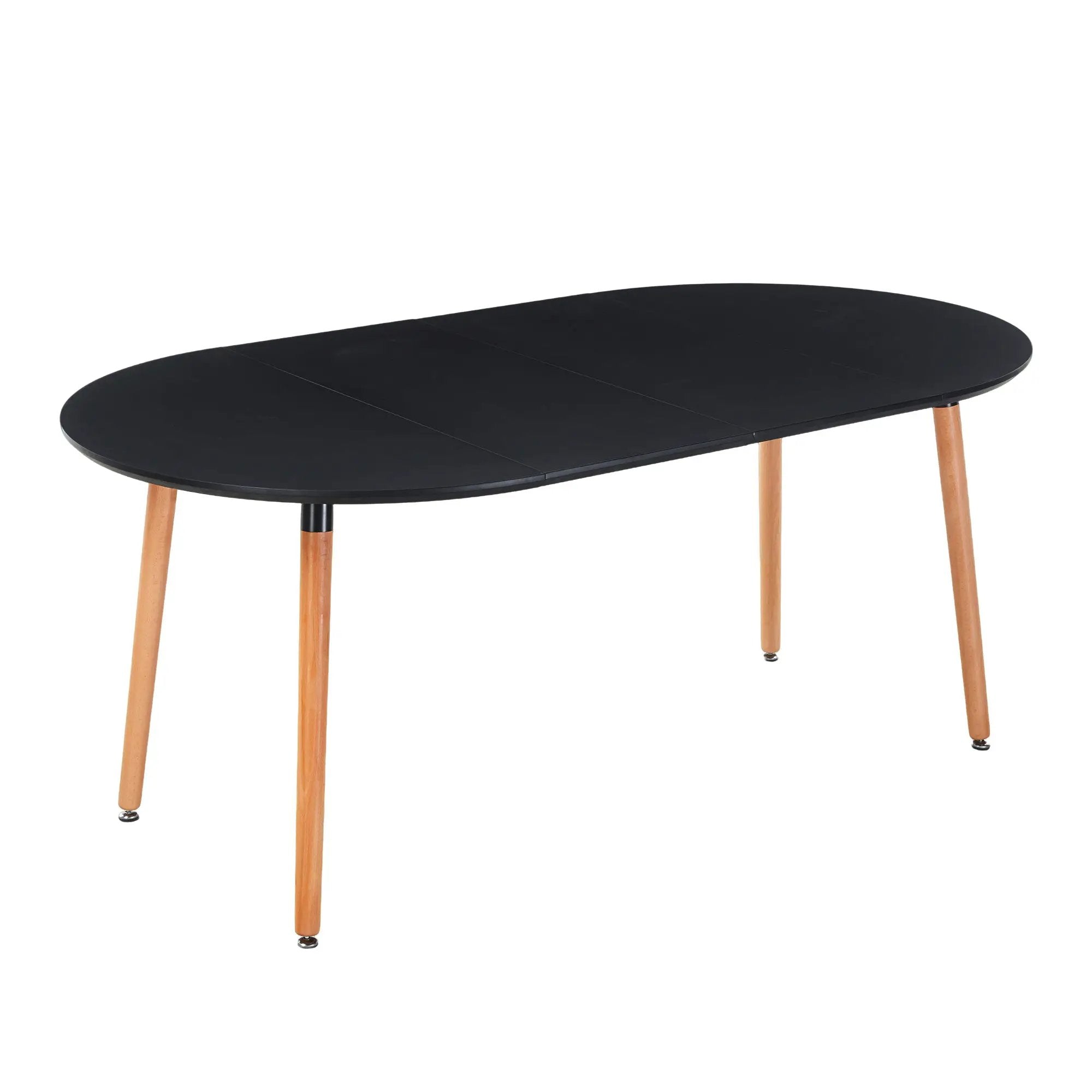 Extensible Dining and Office Table with Wood Legs by HouseOfZazla