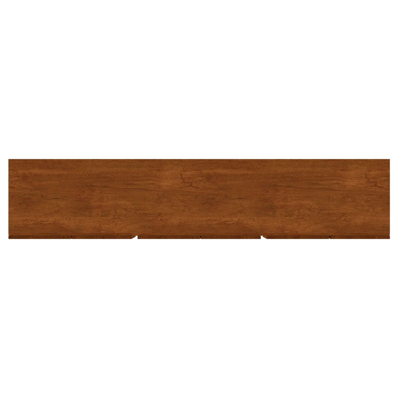 Harper - TV Stand Media Console With Curved Doors - Brown
