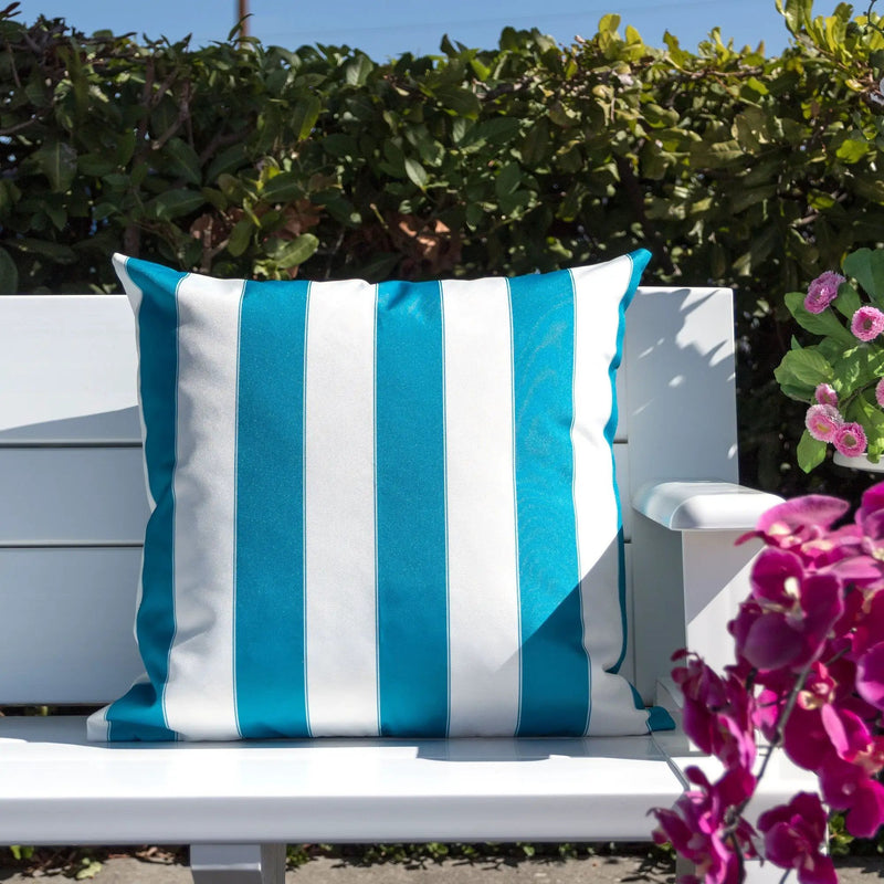 Horizon Stripe Pillow Outdoor & Indoor by HouseOfZazla