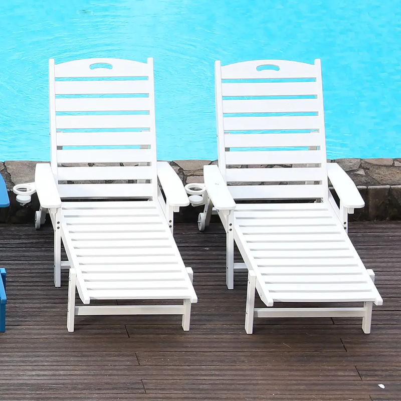 HDPE Chaise Lounge Chair Outdoor by HouseOfZazla